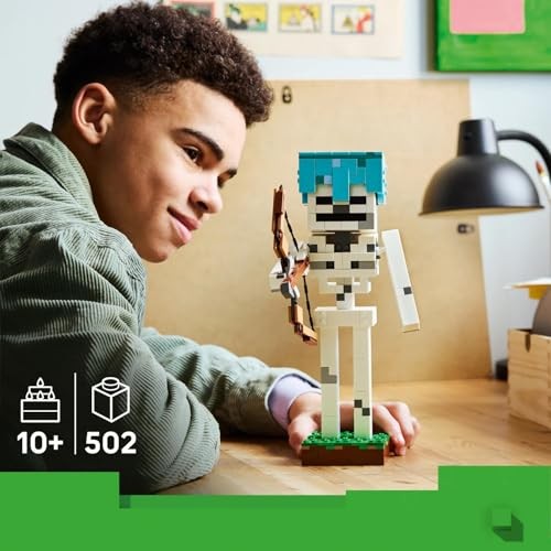 Lego 21594 Minecraft Skeleton Toy, Birthday Gift, Blocks, Boys, Girls, Kids, 10, 11, 12, Elementary Students, Micra, Minecraft Goods, Interior, Stylis thumbnail