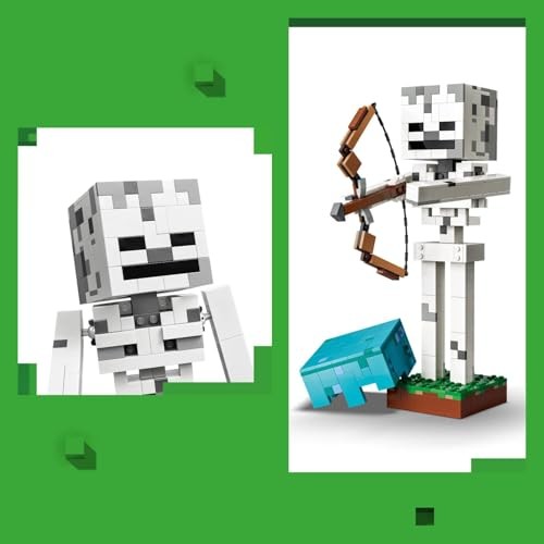 Lego 21594 Minecraft Skeleton Toy, Birthday Gift, Blocks, Boys, Girls, Kids, 10, 11, 12, Elementary Students, Micra, Minecraft Goods, Interior, Stylis thumbnail