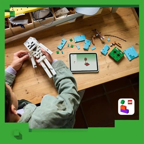Lego 21594 Minecraft Skeleton Toy, Birthday Gift, Blocks, Boys, Girls, Kids, 10, 11, 12, Elementary Students, Micra, Minecraft Goods, Interior, Stylis thumbnail