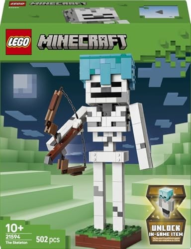 Lego 21594 Minecraft Skeleton Toy, Birthday Gift, Blocks, Boys, Girls, Kids, 10, 11, 12, Elementary Students, Micra, Minecraft Goods, Interior, Stylis thumbnail