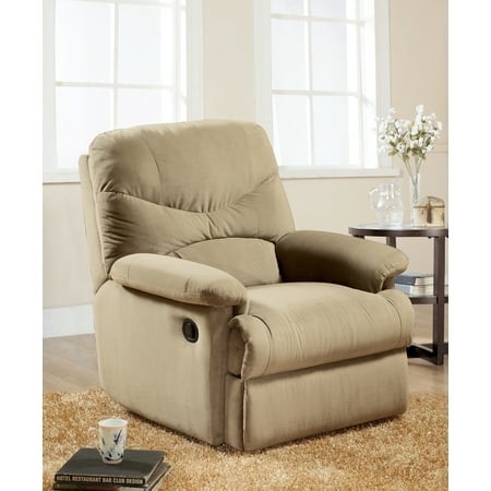Miekor Furniture Arcadia Beige Microfiber Motion Recliner 6678