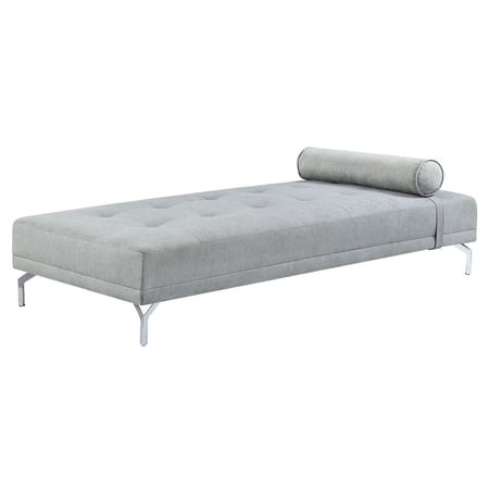 Newboti Furniture Melange Velvet Upholstered Sofa Bed with Pillow  Grey BN.6974