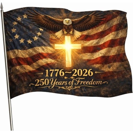 250th Anniversary USA Outdoor Flag - We the People 1776-2026 Patriotic Yard & House Banner for 4th of July