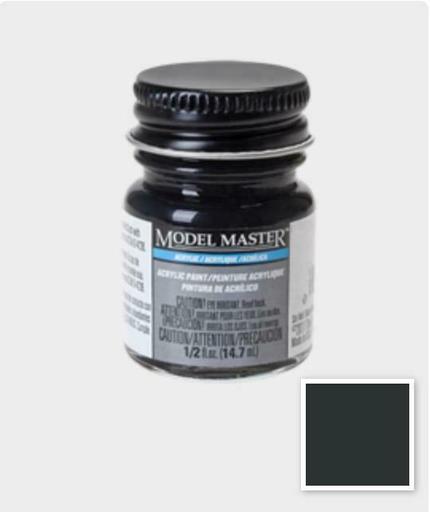 Model Master ACRYL 4888 Flat Engine Black Acrylic 1/2 Oz