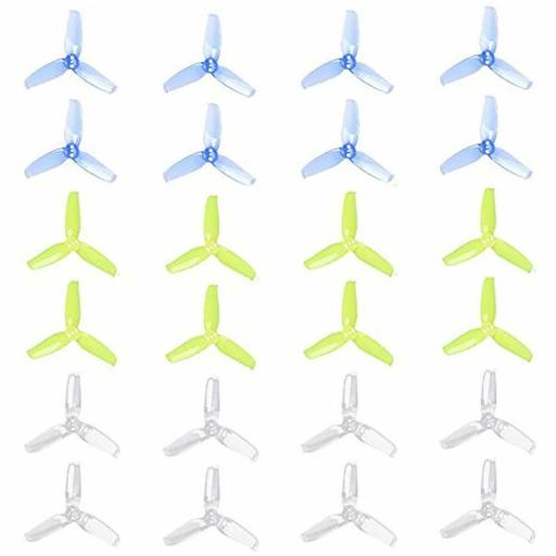 24pcs Flash Propellers 2540-3 2.5x4.0 Inch Triblade Props 3-Blade Compatible FPV
