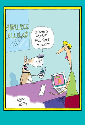 Roll-Over Minutes Funny McCoy Bros Birthday Card - Greeting Card by Nobleworks