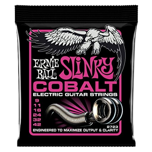 Ernie Ball Cobalt Super Slinky Set for Electric Guitar Strings 9 - 42 Super