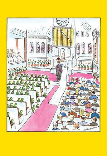 Frog Wedding Funny Wedding Card - Greeting Card by Nobleworks