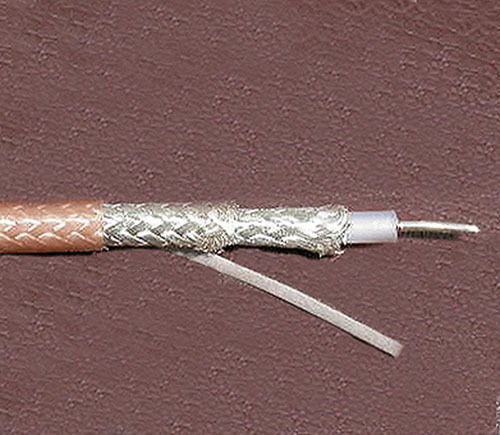 Consolidated #4719, Plenum Duplexer RG142B/U Cable - 25ft Length