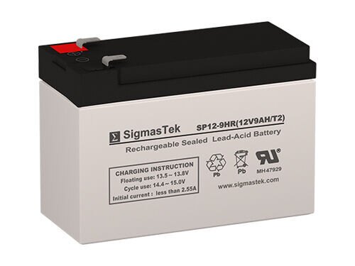 12V 9Amph Eaton Powerware BAT-0489 Replacement SLA Battery by SigmasTek