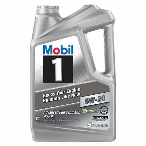 Motor Oil Advanced Full Synthetic 5W-20 5 Qt. 1-Bottle Engine Heat Protection