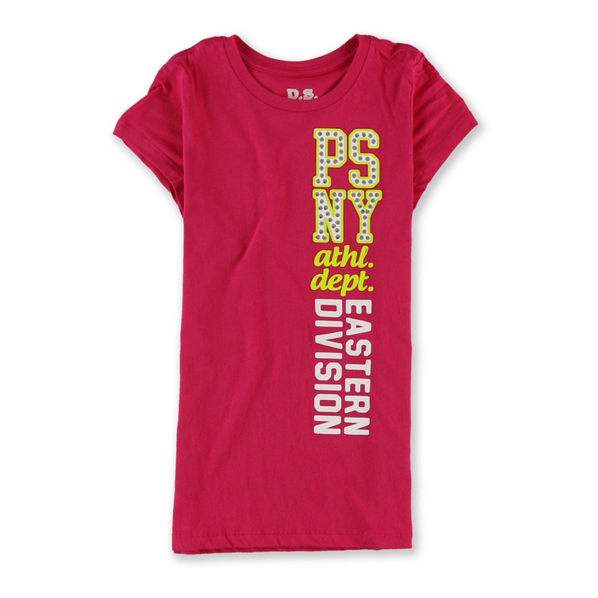Aeropostale Girls Sequined PSNY Embellished T-Shirt  Pink  4
