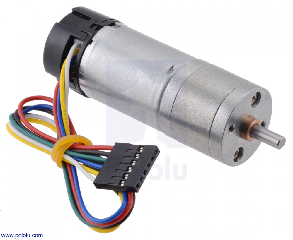 Pololu 172:1 Metal Gearmotor 25Dx71L Mm LP 12V with 48 CPR Encoder