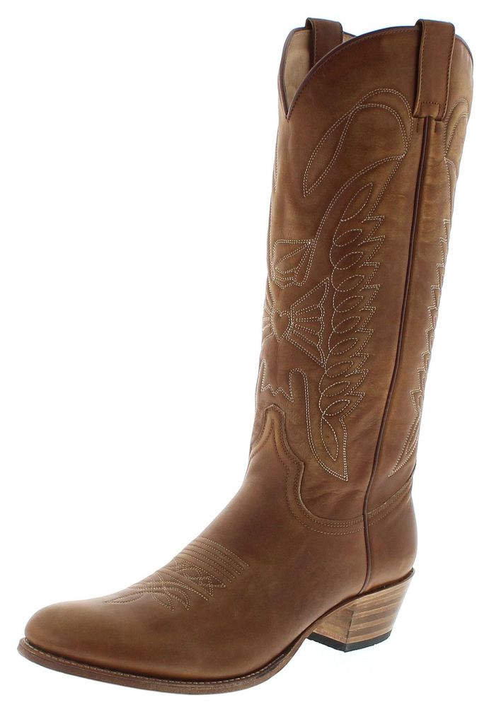 Sendra Boots Damen Lederstiefel 7082 Damenstiefel Braun