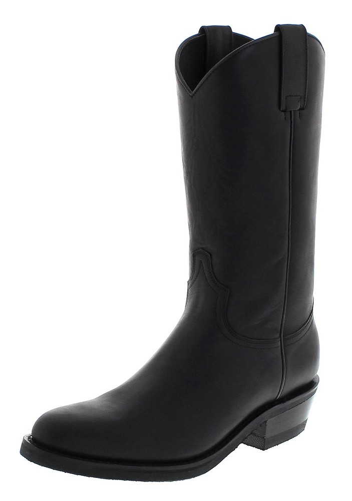 Sendra Boots Herren Cowboy Stiefel 5588 Diego Westernstiefel Lederstiefel Schwarz
