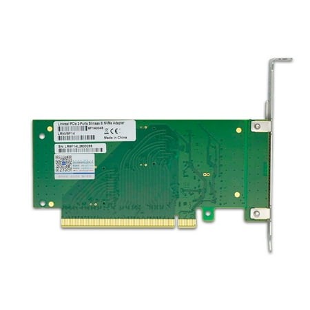 JZROCKER Efficient PCIExpress X16 to Double SlimSAS SFF 8654 8i Adapter for Enhances Performances for Seamlessly Connectivity