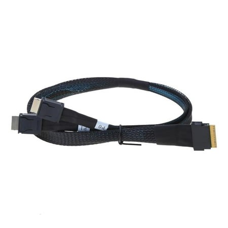 Jesscasday 50cm Cable SFF-8654 8X to Oculink SFF-8611 4X for SlimSAS 8X to 2xOCulink 4X