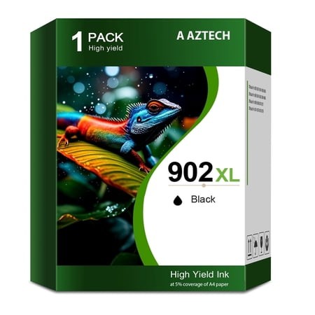 902 XL Ink Cartridge Compatible for 902XL 902 OfficeJet 6978 6968 6970 6971 6974 6975 6979 6960 6961 6963 6964 6965 6966 6950 Series Printer | 902XL B