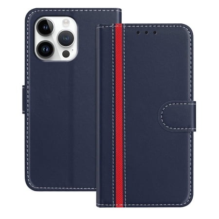 For iPhone 13 Pro Case Wallet with Card Holder  Business PU Leather Kickstand Magnetic Closure Shockproof Folio Book Style Protective Purse Cover Case