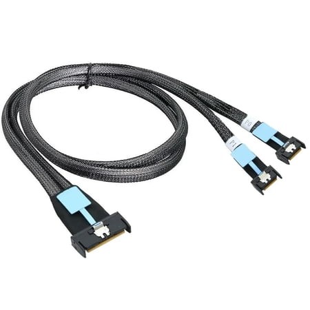 For 8i 5.0 SFF-8654 8I to 2 SFF-8654 4I Slimline Cable for High-Speed Data Transfer