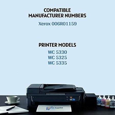 AZ SUPPLIES Compatible Toner Cartridge Replacement for Xerox 006R01159 with WC 5330 5325 5335 -Black
