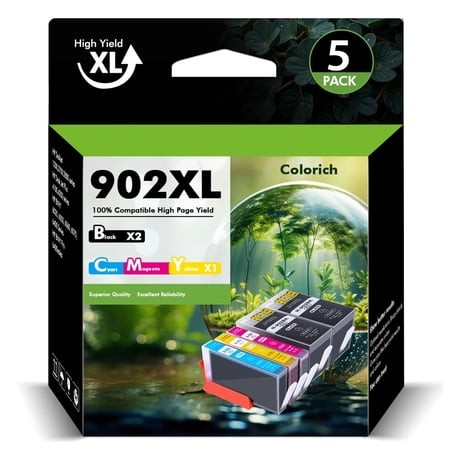 902 902 XL Ink Cartridges Compatible for 902XL 902 Ink Combo Pack for OfficeJet 6970 6978 6968 6971 6974 6975 6979 6960 6961 6963 6964 6965 6966 6950 