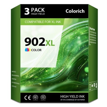 902XL 902 Ink Cartridges Compatible for 902 902XL Color Ink for OfficeJet 6978 6968 6970 6971 6974 6975 6979 6960 6961 6963 6964 6965 6966 6950 Series