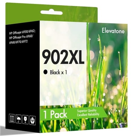 902 902XL Ink Cartridges Compatible for 902 902XL 1 Pack Black for OfficeJet Pro 6978 6968 6970 6971 6974 6975 6979 6960 6961 6963 6964 6965 6966 6950