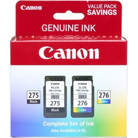 PG-275 / CL-276 Genuine Ink Value Pack (2 Cartridges)  Compatible with TS3520/3522/4722/3720/3722  TR4720