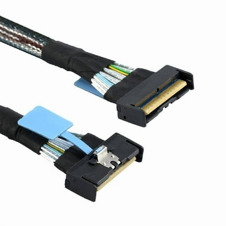 High Speed Slim Server Data Cable MCIO 8i 74P to 2xSFF 8654 4I PCIE 5.0