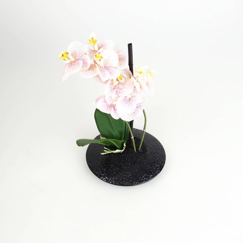 Orchidee Melaminschale Höhe 30cm Rosa Kunststoff Dekopflanze