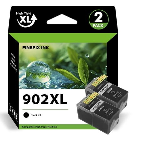 902 902XL Ink Cartridge Compatible for HP 902 902XL 2 Pack Printer Ink for OfficeJet Pro 6978 6968 6970 6971 6974 6975 6979 6960 6961 6963 6964 6965 6