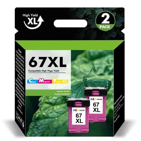 67XL Ink Cartridges ARCON DIRECT Compatible for 67 67XL Color Ink for OfficeJet 2755e 2755 4155 2722 2723 2724 2725 2732 Envy 6055 6455 6458 6475 Prin