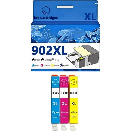 902XL 902 Ink Cartridges Compatible for HP Pro 6978 6968 6974 6975 6960 6951 6954 6956 6958 Inkjet Printers  Leak-Proof Design Crisp Printing