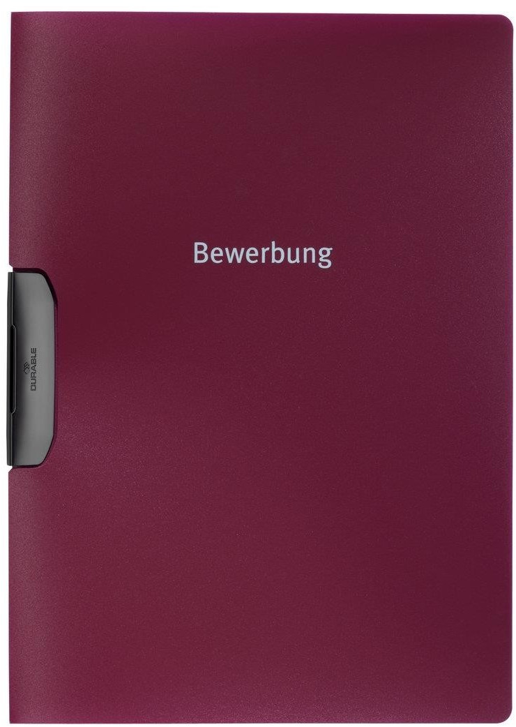 DURABLE DURASWING Job Application Clip Folder  Job, Capacity 30 Sheets A4, 1 Piece, Dark Red