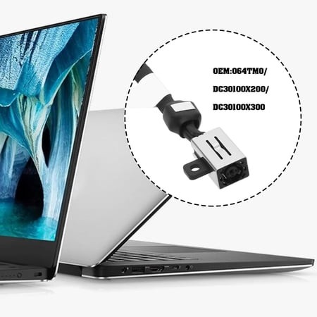 NSKBBM-2Pcs DC Jack Power Charging Cable 064TM0 DC30100X200 Compatible with Dell XPS 15 7590 7950 Laptop