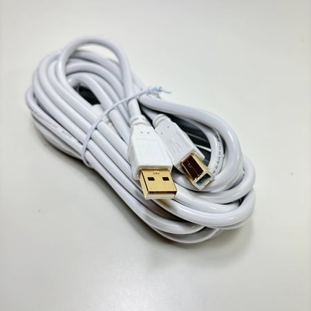 OMNIHIL White 15 FT Long High Speed USB 2.0 Cable Compatible with Vaddio ClearView Camera-(998-6990-000)