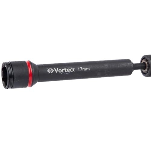 C.K Tools Vorteck Extra Deep 17mm Nut and Bolt Driver, 152mm Long Reach with 100mm Pass Through Depth, 1/4 Inch Hex Quick Lock Shank, 50BV30 Steel Imp thumbnail