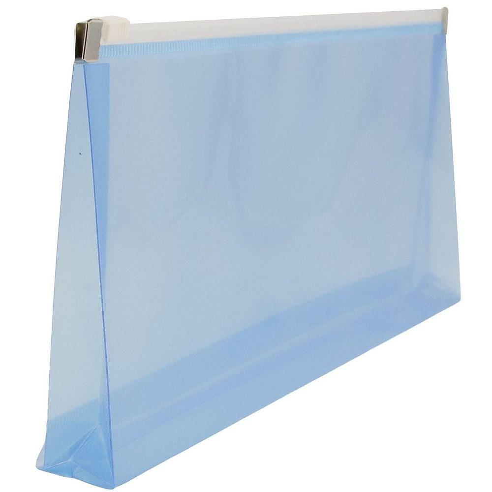 JAM Paper Enveloppe Pochette En Plastique N° 10, Fermeture à Glissière, 4,75 X 9,5 (po), Bleu, 108/paq., Paquet De 108, Blue thumbnail