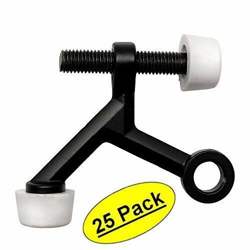 *25 Pack* Designers Impressions Matte Black Light Duty Hinge Pin Door Stop:6222