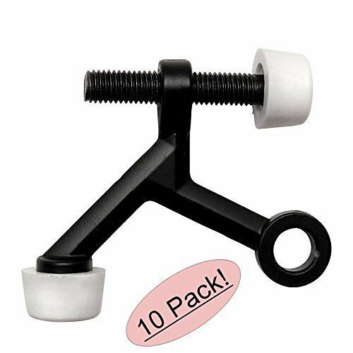 *10 Pack* Designers Impressions Matte Black Light Duty Hinge Pin Door Stop:6222