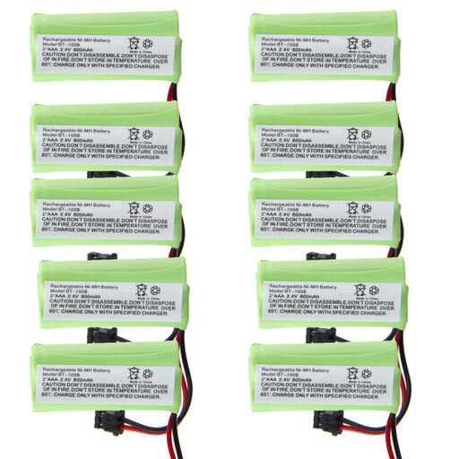 10Pcs Cordless Battery for Uniden BT-1021 BT-1025 BT1021 BT1025 CPH-515B BT1002