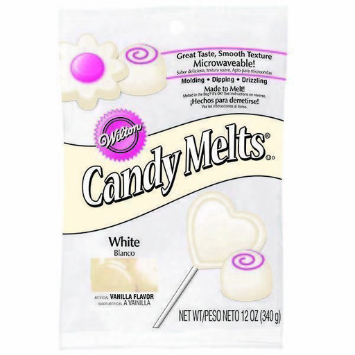 White Wilton Candy Melts 12 Oz Molds Holiday Vanilla Flavor Wafers