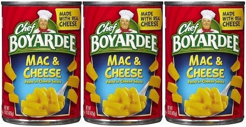 Chef Boyardee Mac & Cheese Pasta in Cheese Sauce 3 Can Pack