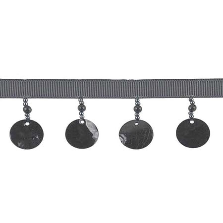 Fantasia Collection - 1 1/2  Width BEADED FRINGE (15 Yard Roll) - BB-9905-02 Black