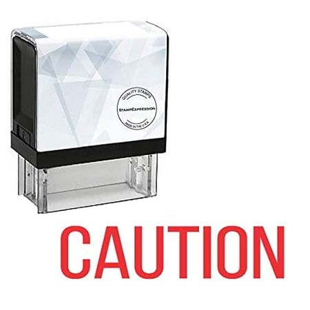 StampExpression - Caution Office Self Inking Rubber Stamp - Red Ink (a-5674)