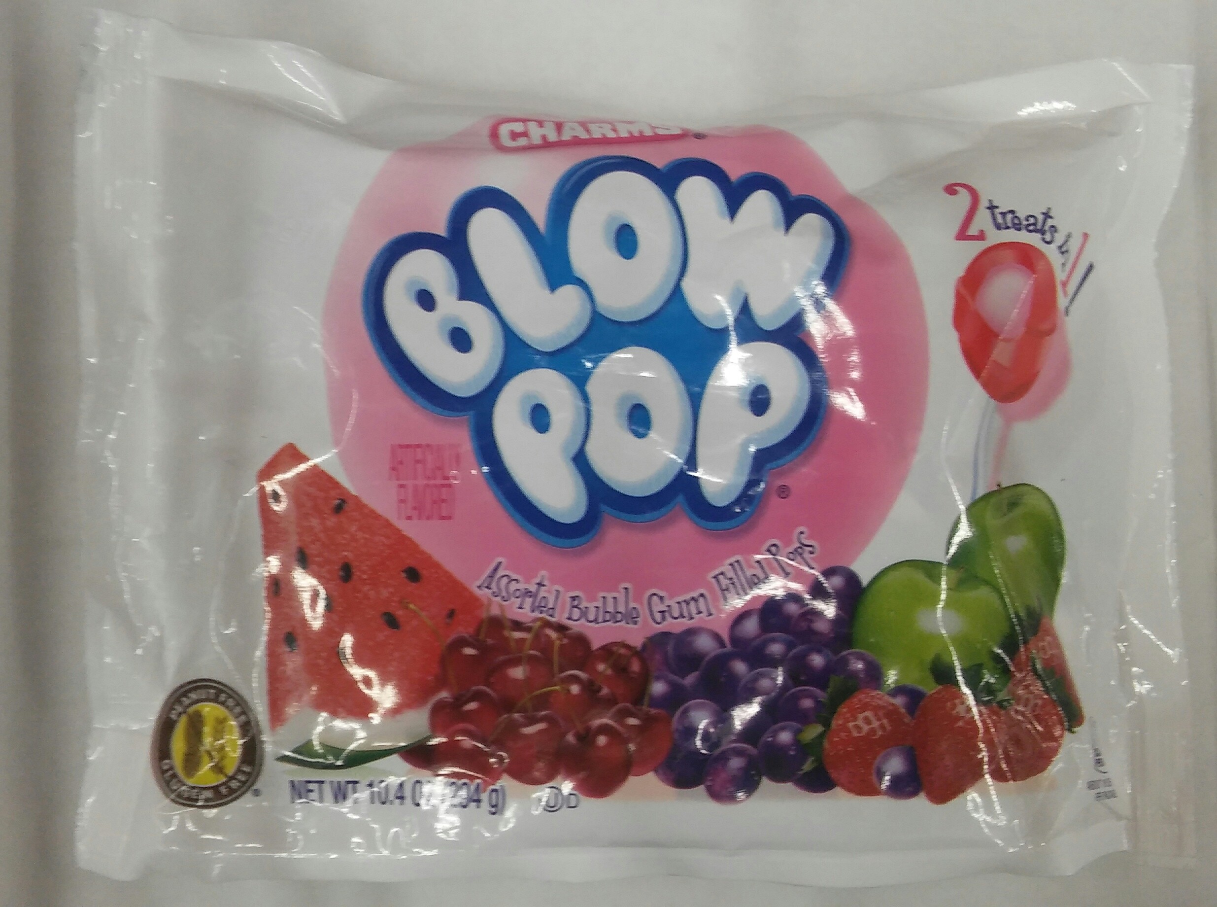 Charms Blow Pop Assorted Flavor Lollipops Candy Standup Bag – 10.4oz