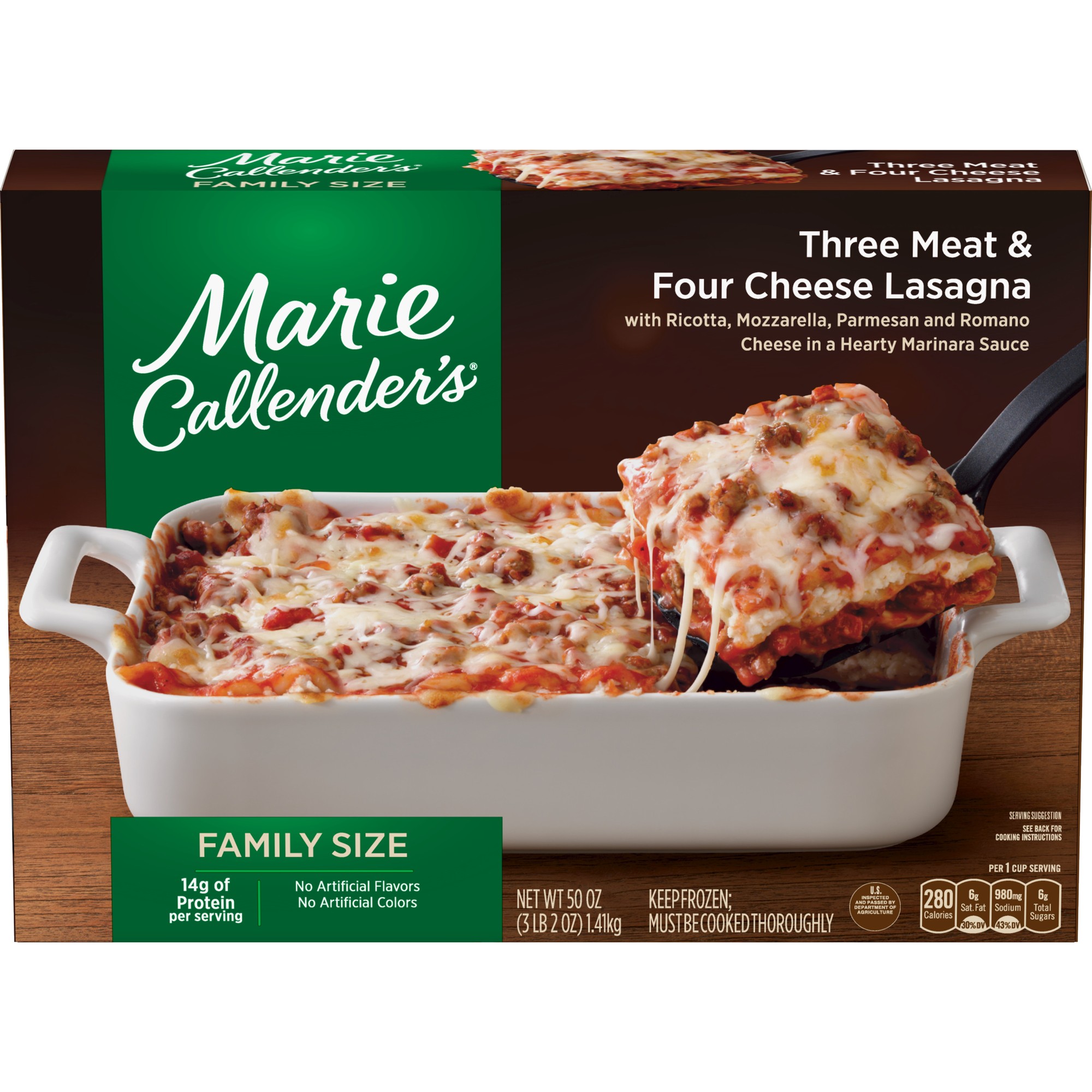 Three Meat & Four Cheese Lasagna