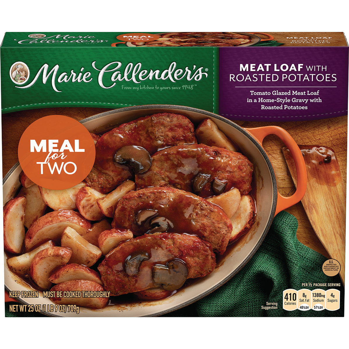Meatloaf in a Home-style Gravy with Roasted Potatoes, Meatloaf with Roasted Potatoes