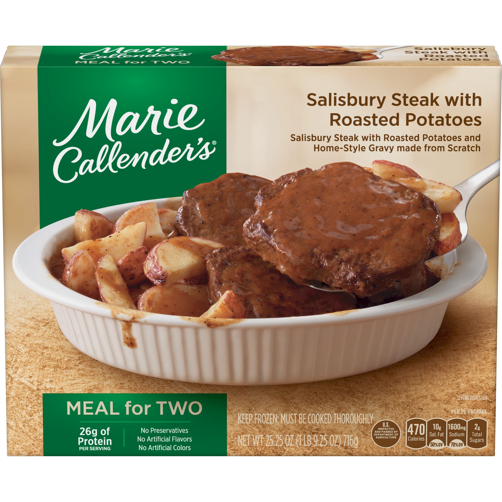 Salisbury Steak with Roasted Potatoes and Home-style Gravy Made from Scratch, Salisbury Steak with Roasted Potatoes
